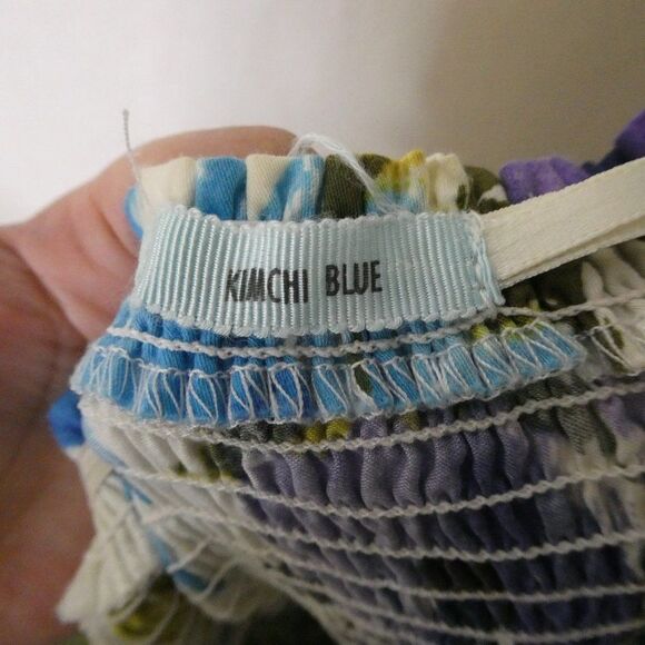 Kimchi Blue Floral Strapless Tiered Mini Dress Md - Picture 5 of 9